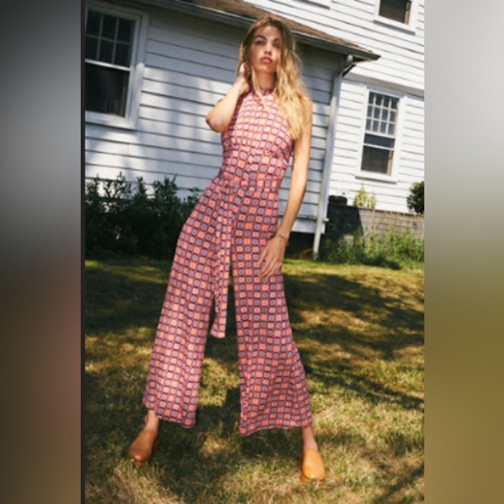 Free People Vibe Check One-Piece - Pink Multi
